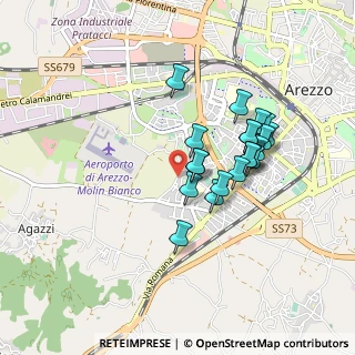 Mappa Via Tortaia, 52100 Arezzo AR, Italia (0.766)