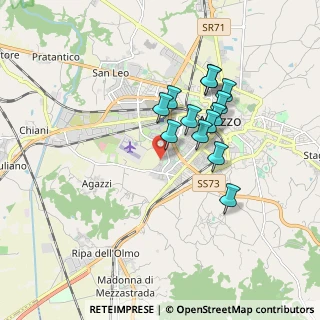 Mappa Via Tortaia, 52100 Arezzo AR, Italia (1.50385)