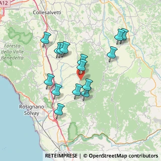 Mappa Bosco di, 56040 Santa luce PI, Italia (6.84867)