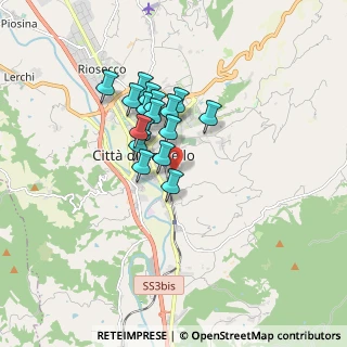 Mappa Via Orazio Bettacchini, 06012 Città di Castello PG, Italia (1.28882)