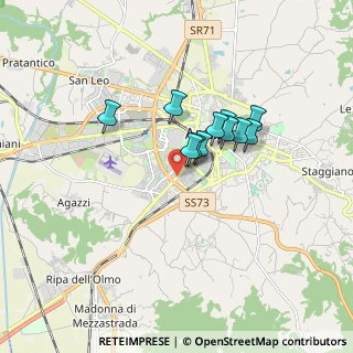 Mappa Via Toselli Maggiore, 52100 Arezzo AR, Italia (1.25091)