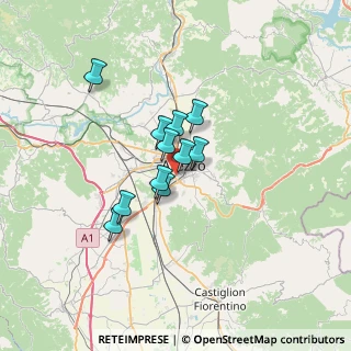 Mappa Via Toselli Maggiore, 52100 Arezzo AR, Italia (4.60727)