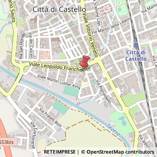 Mappa Viale Leopoldo Franchetti, 14, 06012 Città di Castello, Perugia (Umbria)