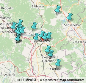 Mappa Via Vasco de Gama, 52100 Arezzo AR, Italia (15.8615)