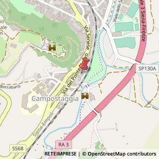 Mappa Via del Ponte Nuovo, 45, 53036 Poggibonsi, Siena (Toscana)