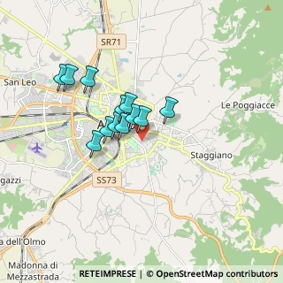 Mappa Via Benvenuto Cellini, 52100 Arezzo AR, Italia (1.34167)