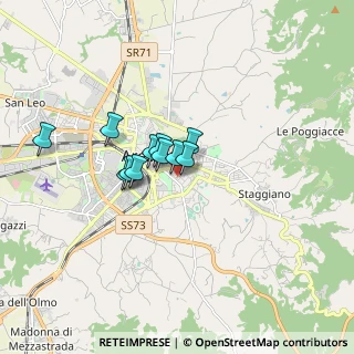 Mappa Via Benvenuto Cellini, 52100 Arezzo AR, Italia (1.08727)