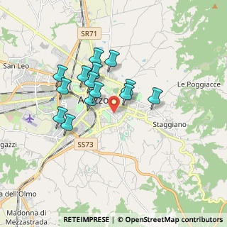 Mappa Via Benvenuto Cellini, 52100 Arezzo AR, Italia (1.52714)