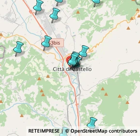 Mappa Via Cacciatori del Tevere, 06012 Città di Castello PG, Italia (3.78)