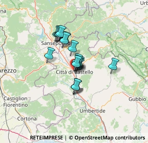 Mappa Via Cacciatori del Tevere, 06012 Città di Castello PG, Italia (9.046)