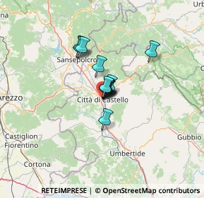 Mappa Via Cacciatori del Tevere, 06012 Città di Castello PG, Italia (6.94583)