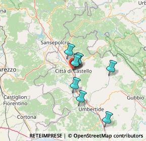 Mappa Via Cacciatori del Tevere, 06012 Città di Castello PG, Italia (24.2675)
