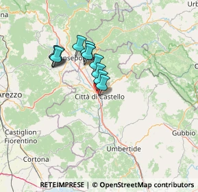 Mappa Via Cacciatori del Tevere, 06012 Città di Castello PG, Italia (10.87333)