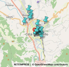 Mappa Via Cacciatori del Tevere, 06012 Città di Castello PG, Italia (0.96)