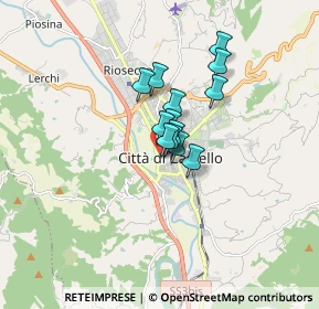 Mappa Via Cacciatori del Tevere, 06012 Città di Castello PG, Italia (0.96077)