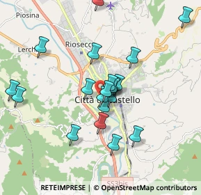 Mappa Via Cacciatori del Tevere, 06012 Città di Castello PG, Italia (1.6665)