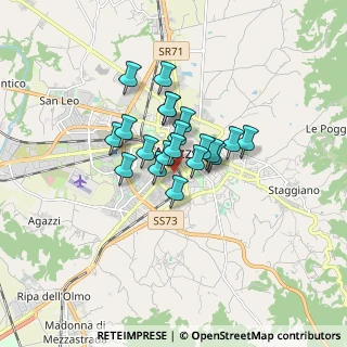 Mappa Via Piave, 52100 Arezzo AR, Italia (1.082)