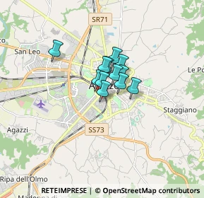 Mappa Via Piave, 52100 Arezzo AR, Italia (0.84917)