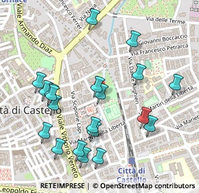 Mappa Via Martiri della Libertà, 06012 Città di Castello PG, Italia (0.2775)