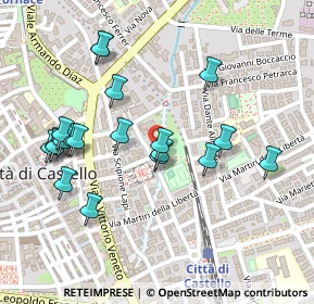 Mappa Via Luca della Robbia, 06012 Città di Castello PG, Italia (0.252)