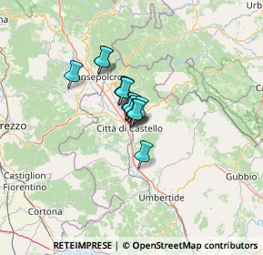 Mappa Via Martiri della Libertà, 06012 Città di Castello PG, Italia (6.03)