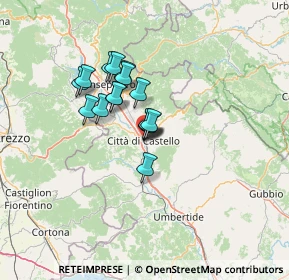 Mappa Via Antonio Labriola, 06012 Città di Castello PG, Italia (9.43688)