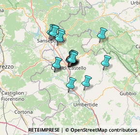 Mappa Via Nerio Moscoli, 06012 Città di Castello PG, Italia (8.112)
