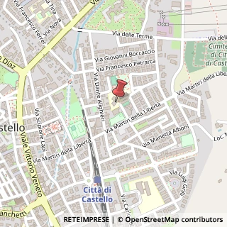 Mappa Via Giacomo Leopardi, 06012 Città di Castello PG, Italia, 06012 Città di Castello, Perugia (Umbria)