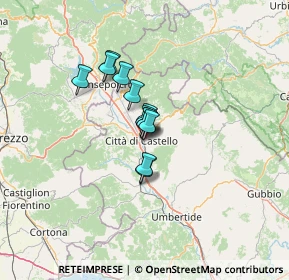 Mappa Via Giacomo Leopardi, 06012 Città di Castello PG, Italia (7.61917)