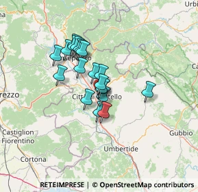 Mappa Via Giacomo Leopardi, 06012 Città di Castello PG, Italia (9.78)