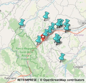 Mappa Via Cesare Pavese, 60048 Serra San Quirico AN, Italia (6.44125)