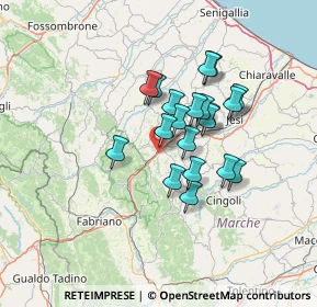 Mappa Via Cesare Pavese, 60048 Serra San Quirico AN, Italia (10.5525)