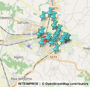 Mappa Via Ferdinando Magellano, 52100 Arezzo AR, Italia (1.25684)