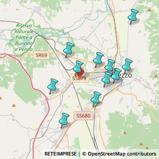 Mappa Raccordo Arezzo - Battifolle, 52100 Arezzo AR, Italia (3.79909)