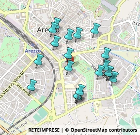 Mappa Via XXV Aprile, 52100 Arezzo AR, Italia (0.4625)