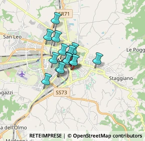 Mappa Via XXV Aprile, 52100 Arezzo AR, Italia (1.03667)