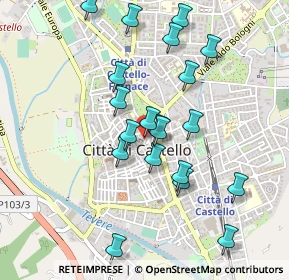 Mappa Via Bufalini, 06012 Città di Castello PG, Italia (0.4725)