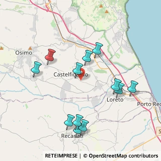 Mappa Via Dante Alighieri, 60022 Castelfidardo AN, Italia (4.35083)