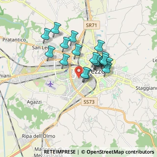 Mappa Via De Gasperi, 52100 Arezzo AR, Italia (1.41111)