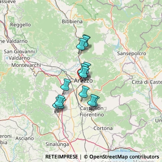 Mappa Via De Gasperi, 52100 Arezzo AR, Italia (10.01571)