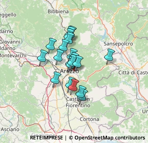 Mappa Via Luca Pacioli, 52100 Arezzo AR, Italia (9.0735)