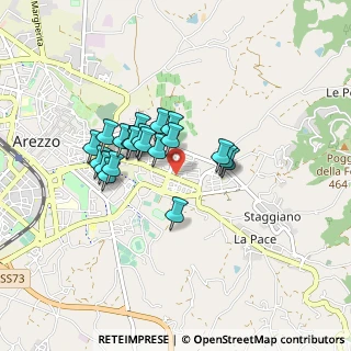 Mappa Via Tommaso Sgricci, 52100 Arezzo AR, Italia (0.6715)