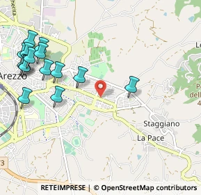 Mappa Via Tommaso Sgricci, 52100 Arezzo AR, Italia (1.34733)