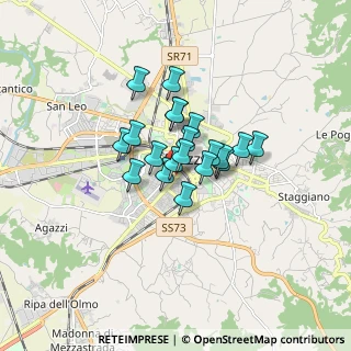 Mappa Via Campo di Marte, 52100 Arezzo AR, Italia (1.051)