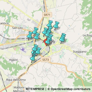 Mappa Via Campo di Marte, 52100 Arezzo AR, Italia (1.26188)