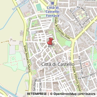 Mappa Via Mario Angeloni, 10, 06012 Città di Castello, Perugia (Umbria)