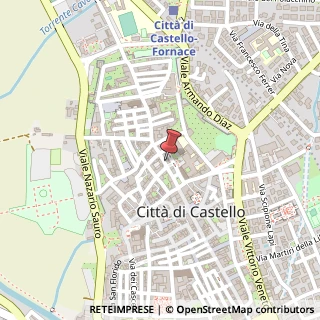 Mappa Via angeloni mario 7/a, 06012 Città di Castello, Perugia (Umbria)