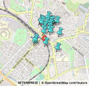 Mappa Viale Michelangelo, 52100 Arezzo AR, Italia (0.334)