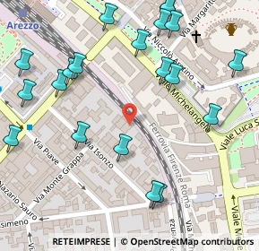 Mappa Viale Michelangelo, 52100 Arezzo AR, Italia (0.1655)