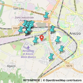 Mappa Via Francesco Meattini, 52100 Arezzo AR, Italia (0.9335)